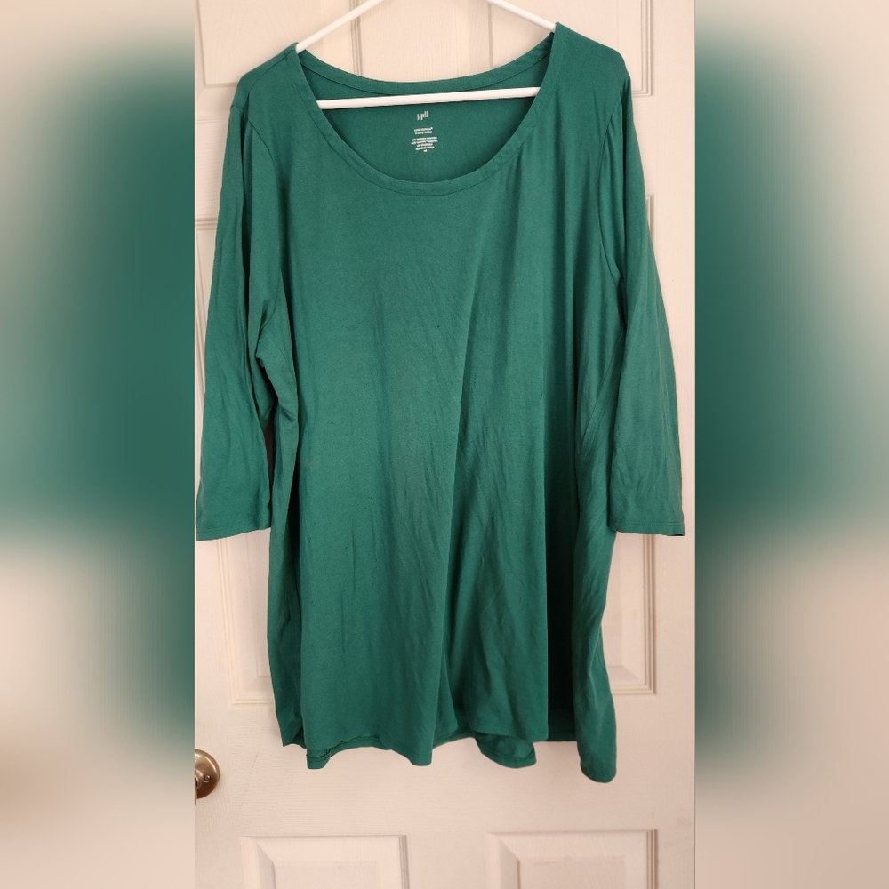 J. Jill Emerald Green Long Sleeve Tee